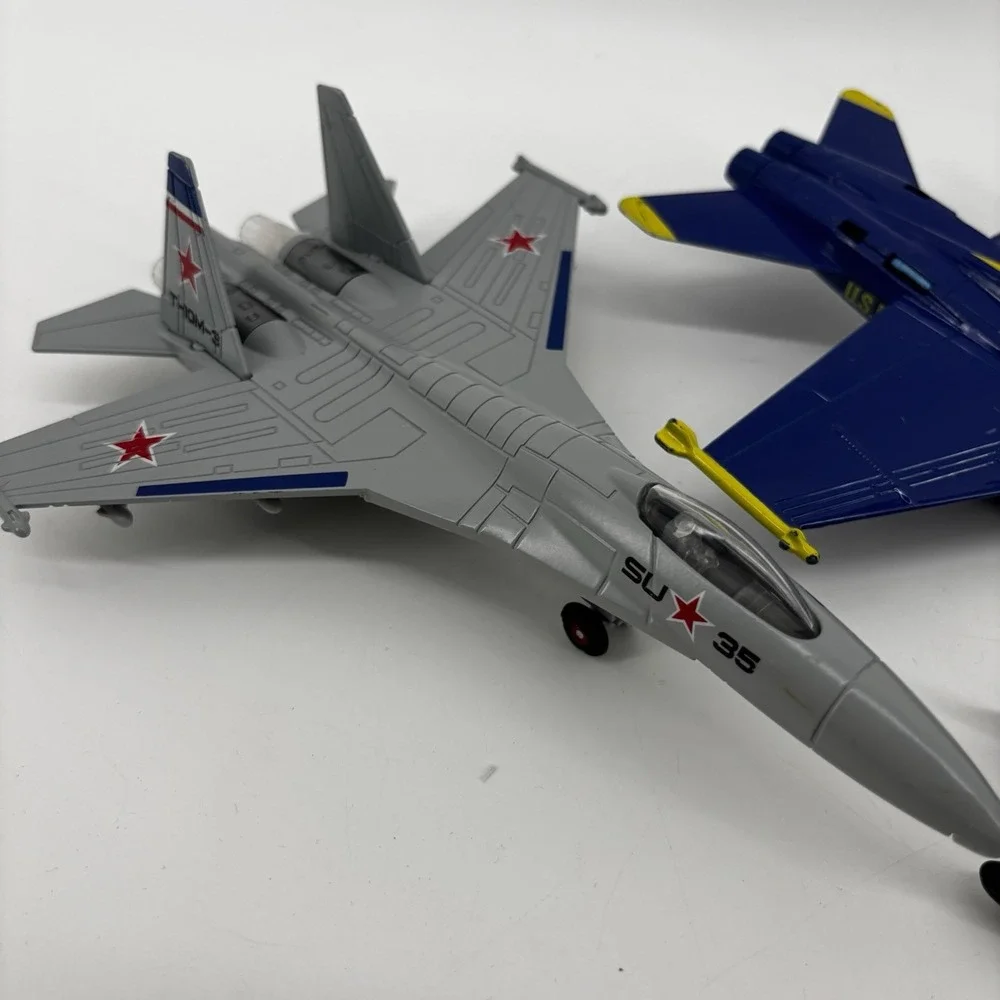 Vtg Mixed Brand Lot Of Diecast Toy Military Airplane Jets Airforce Planes